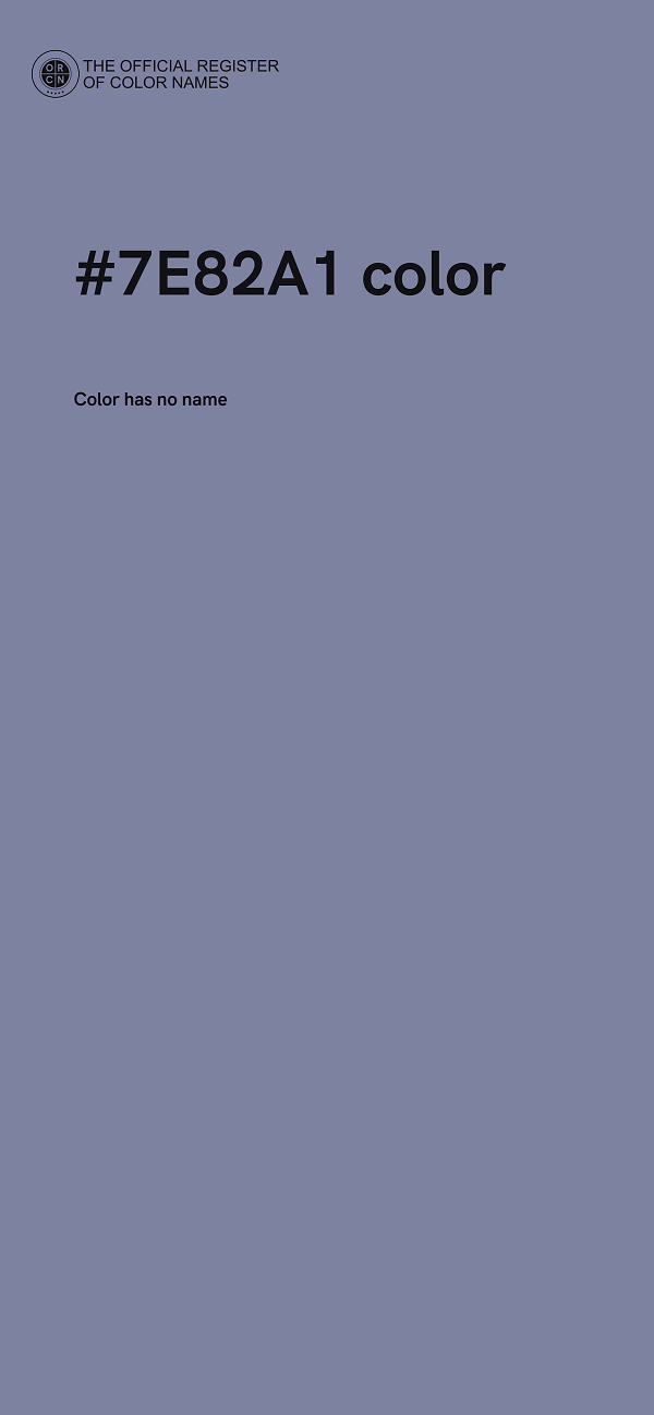 #7E82A1 color image