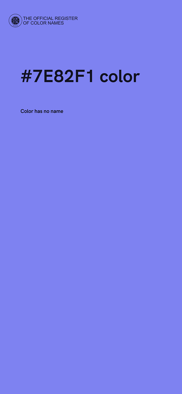 #7E82F1 color image