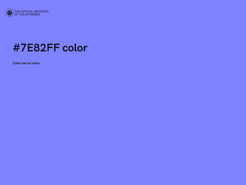 #7E82FF color image