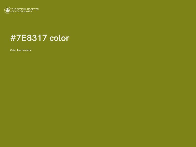 #7E8317 color image