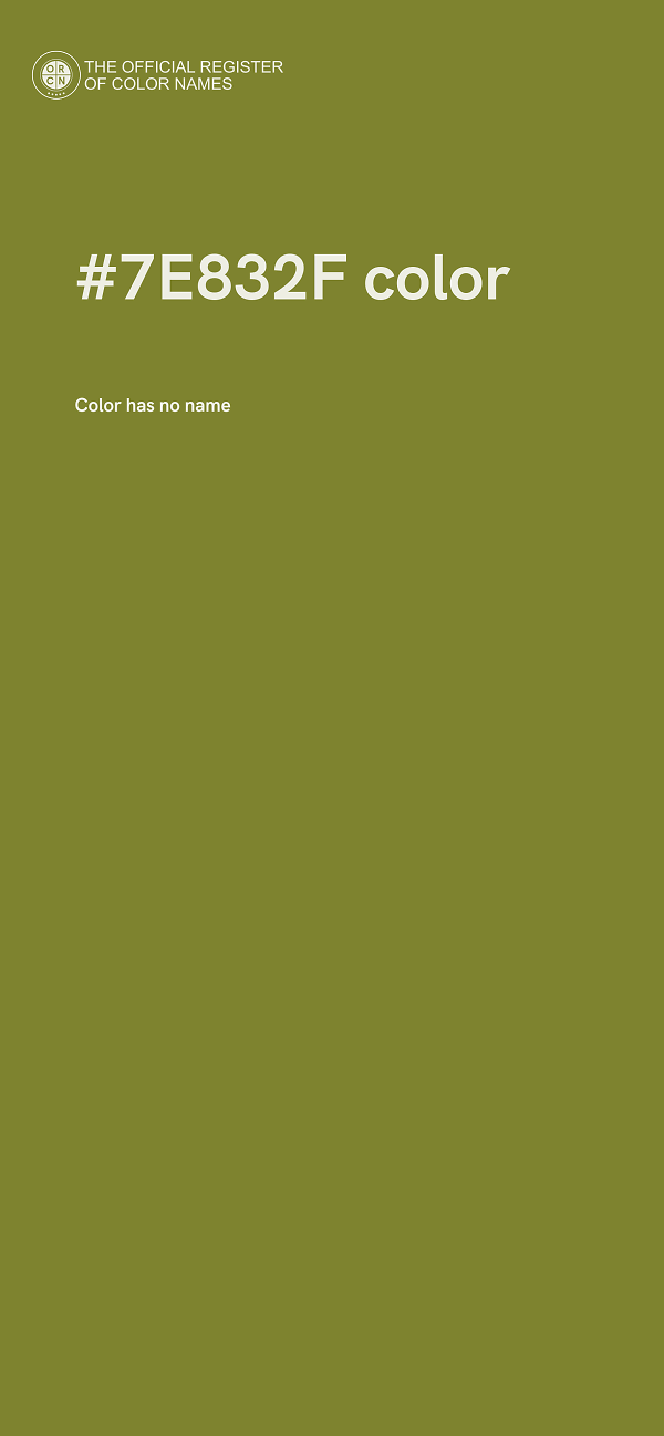 #7E832F color image