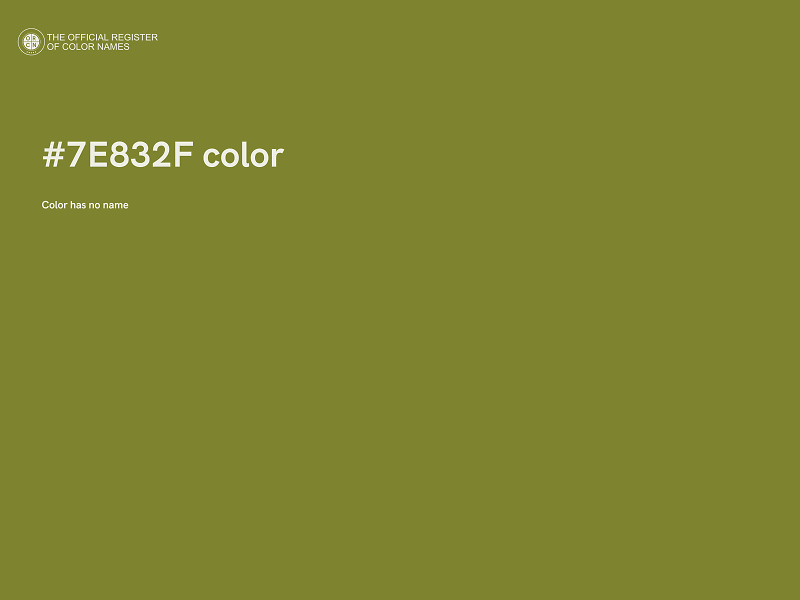 #7E832F color image