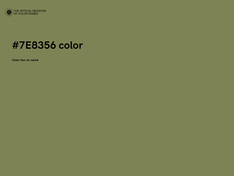 #7E8356 color image