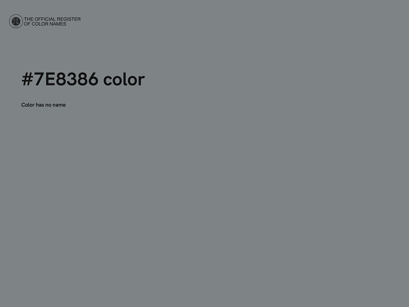 #7E8386 color image