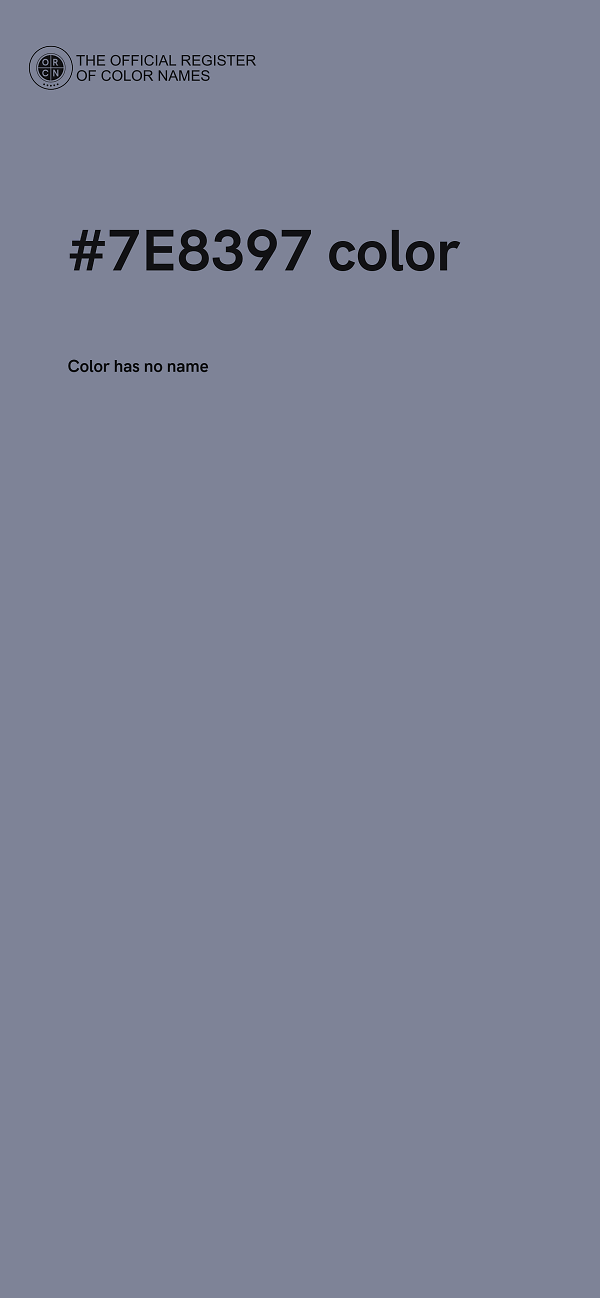 #7E8397 color image