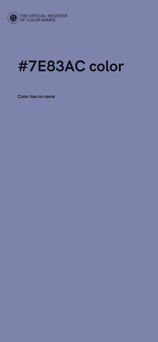 #7E83AC color image