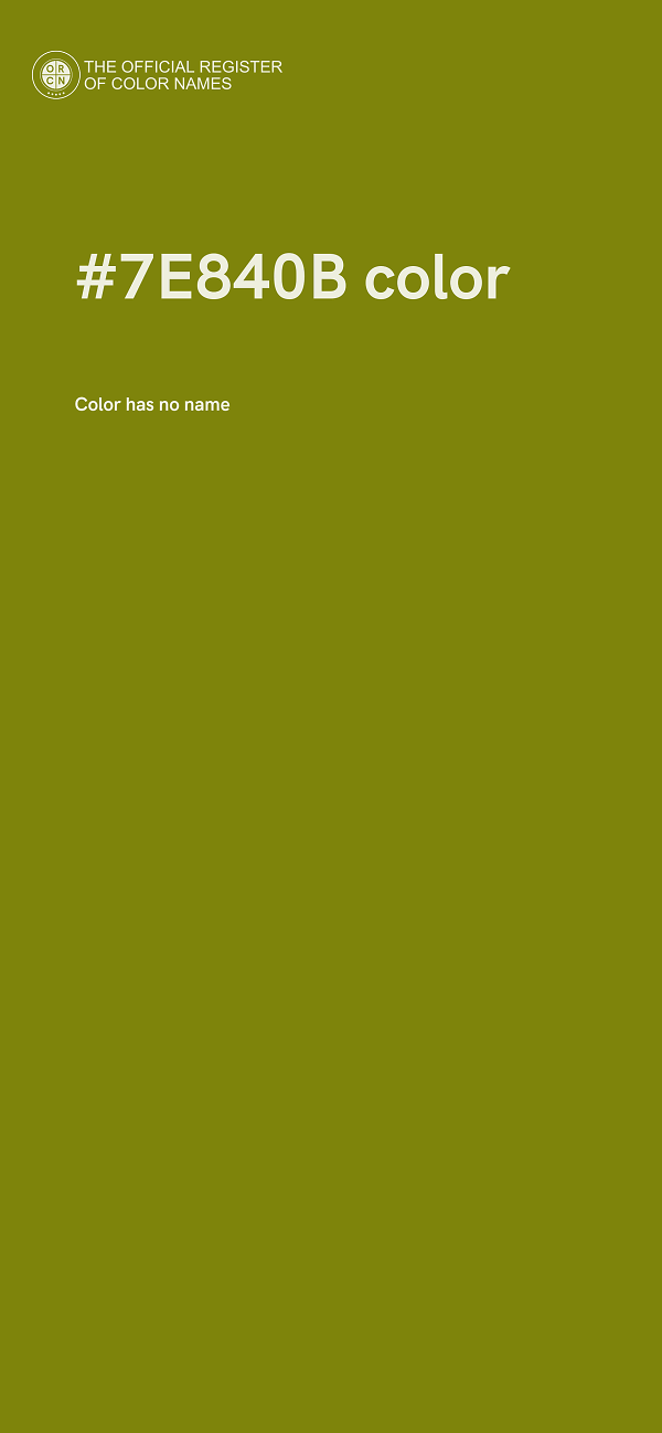 #7E840B color image