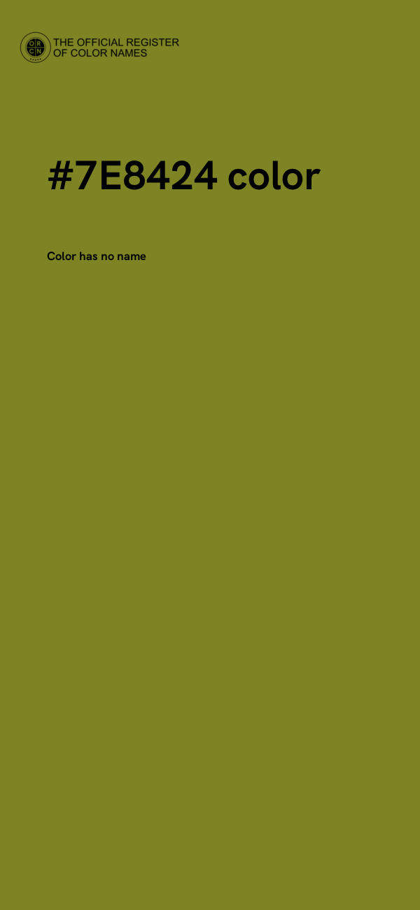#7E8424 color image