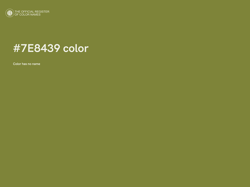 #7E8439 color image