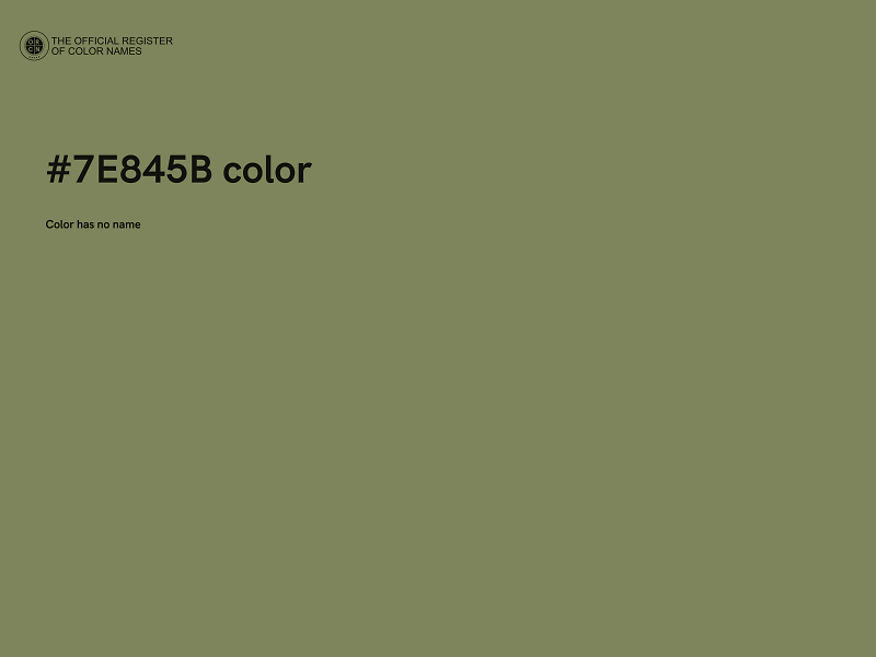 #7E845B color image