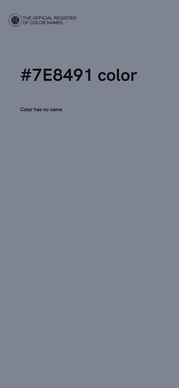 #7E8491 color image