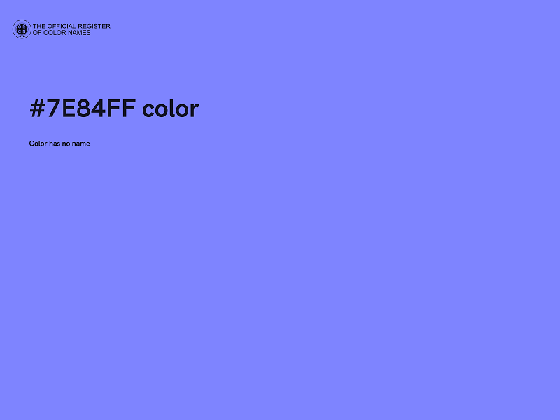 #7E84FF color image