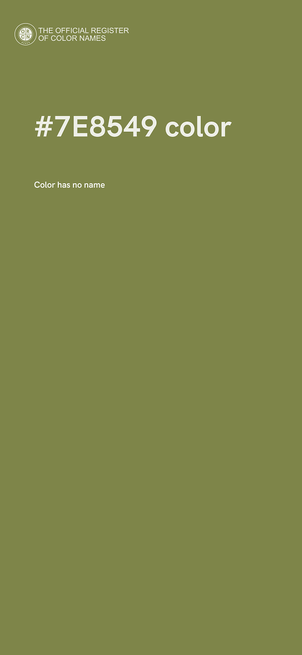 #7E8549 color image