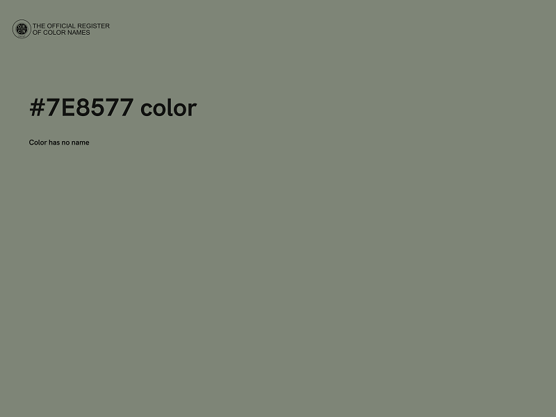 #7E8577 color image