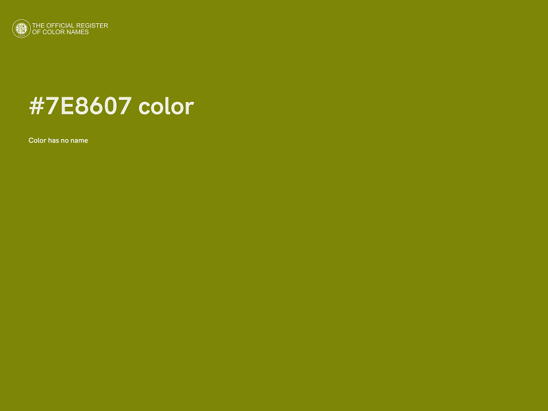 #7E8607 color image