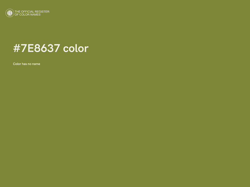 #7E8637 color image