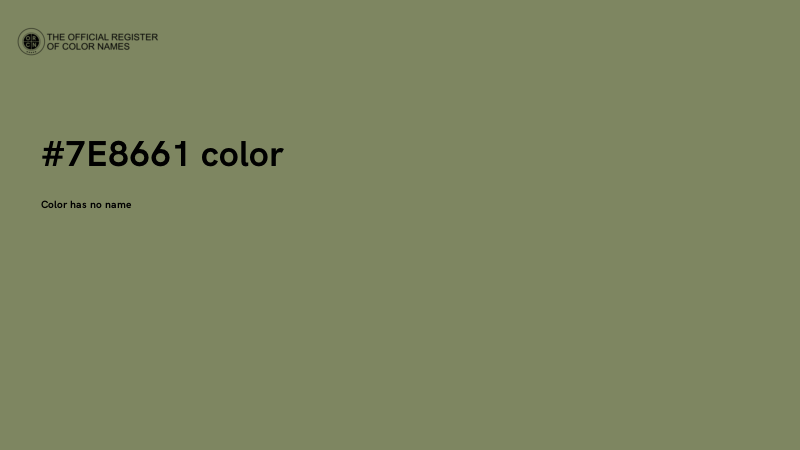 #7E8661 color image