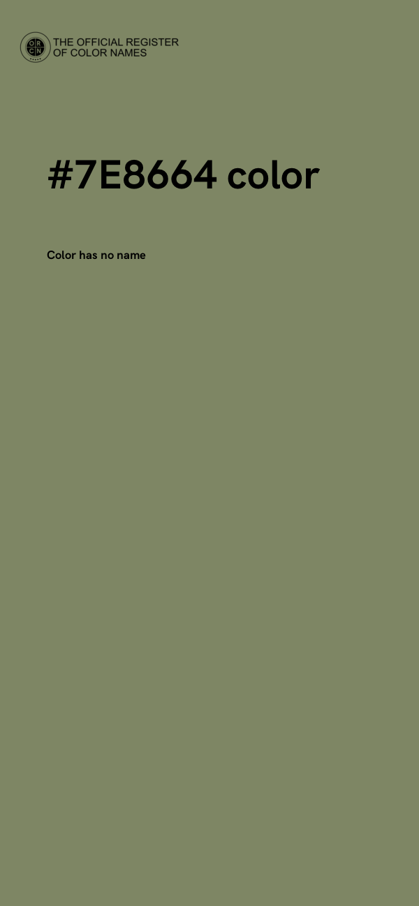 #7E8664 color image