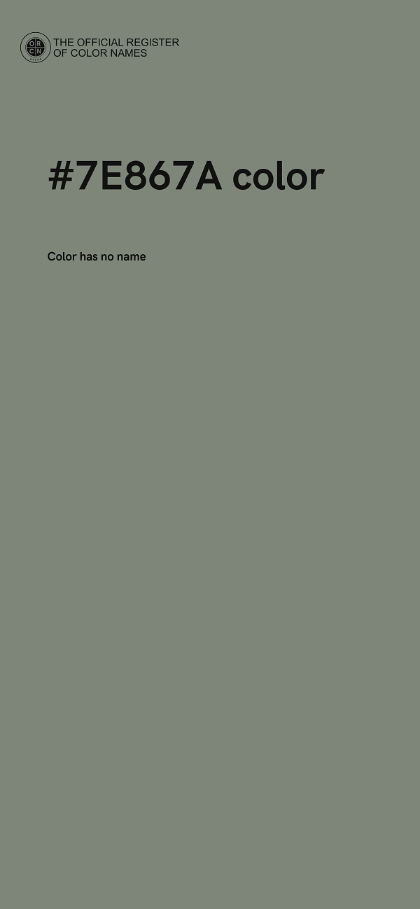 #7E867A color image