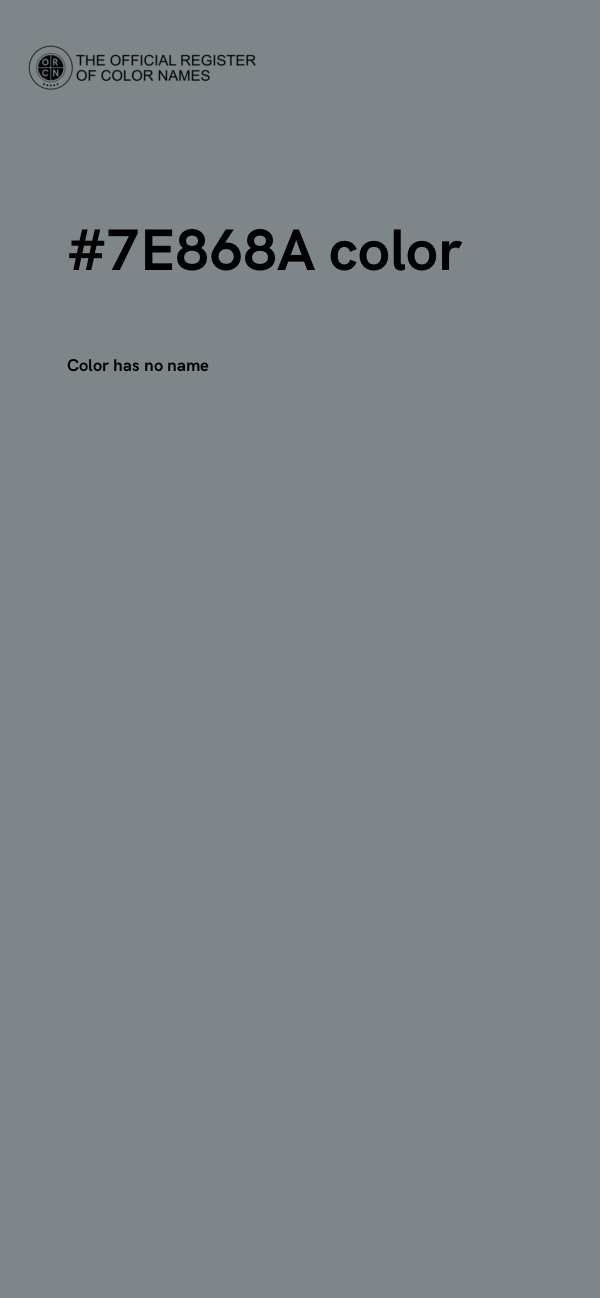 #7E868A color image