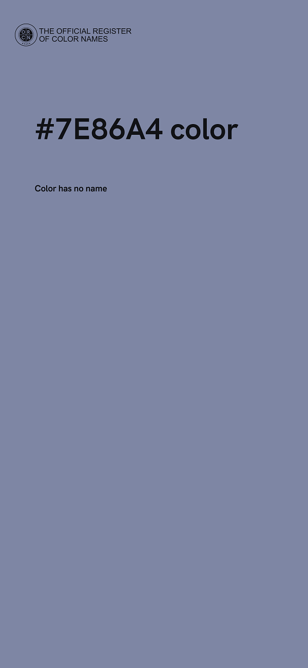 #7E86A4 color image