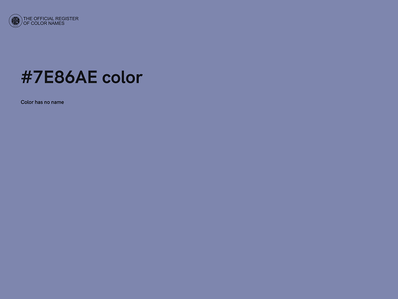 #7E86AE color image