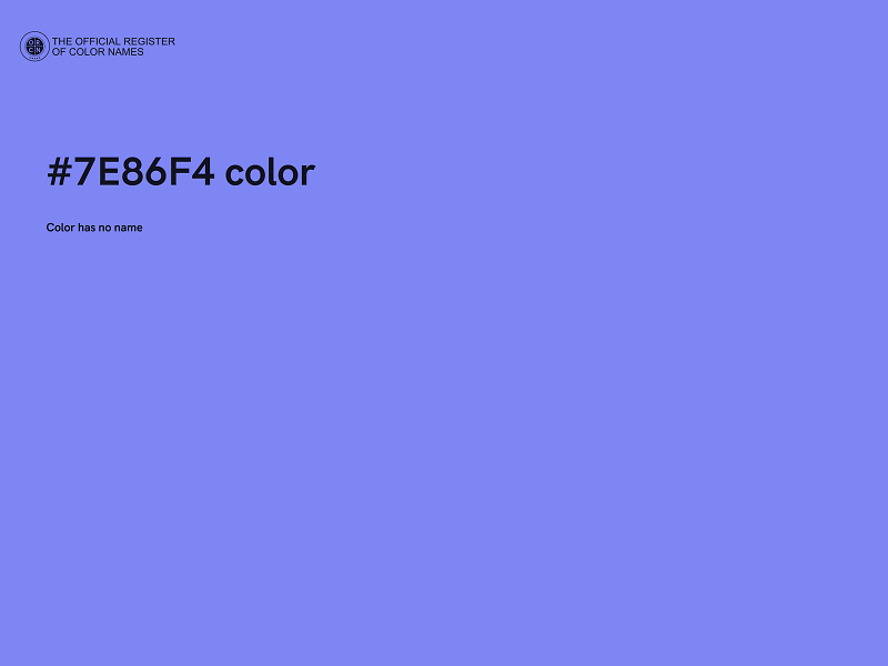 #7E86F4 color image