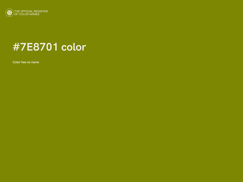 #7E8701 color image