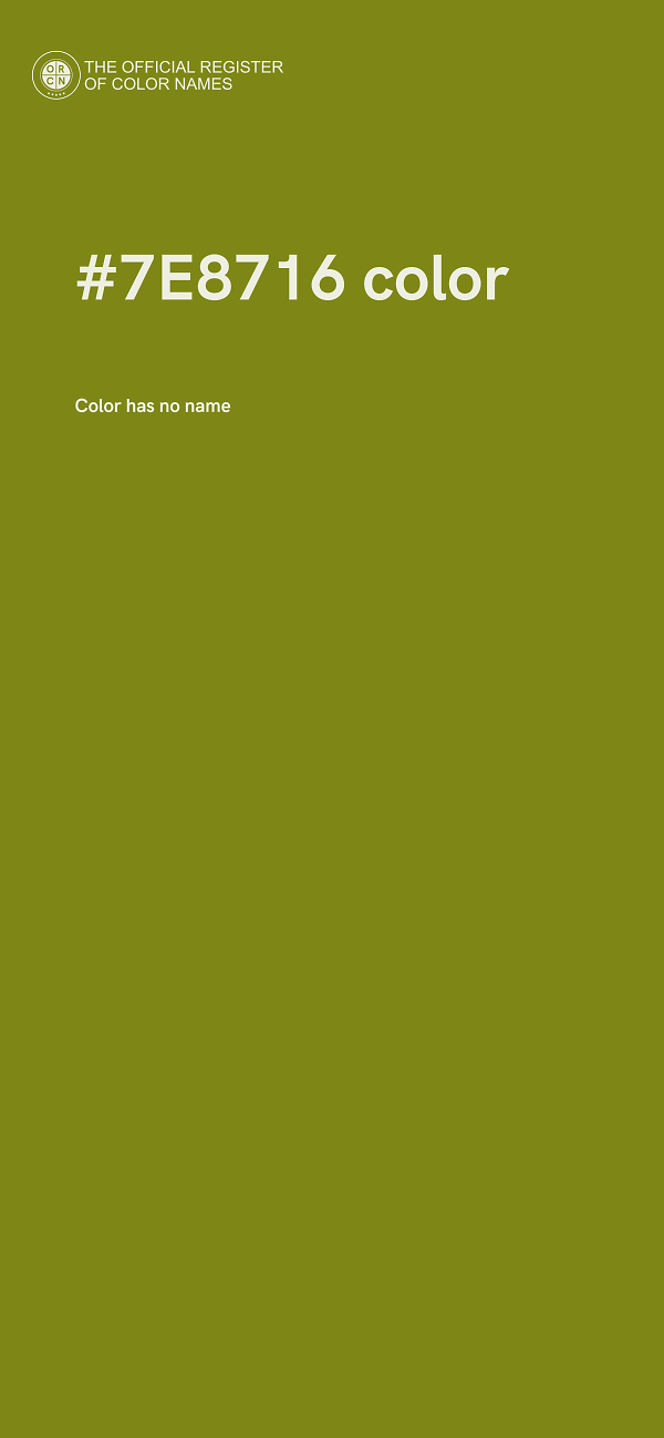 #7E8716 color image