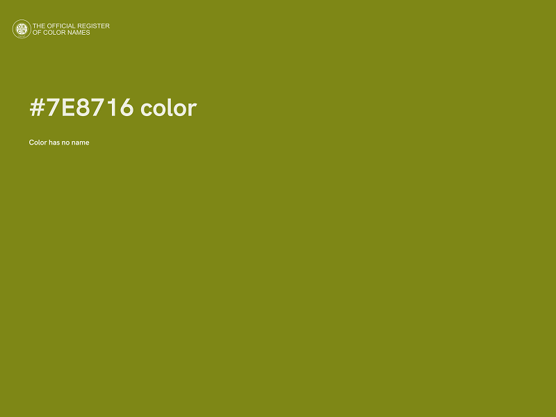 #7E8716 color image