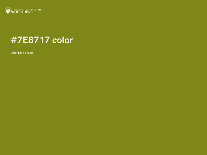 #7E8717 color image