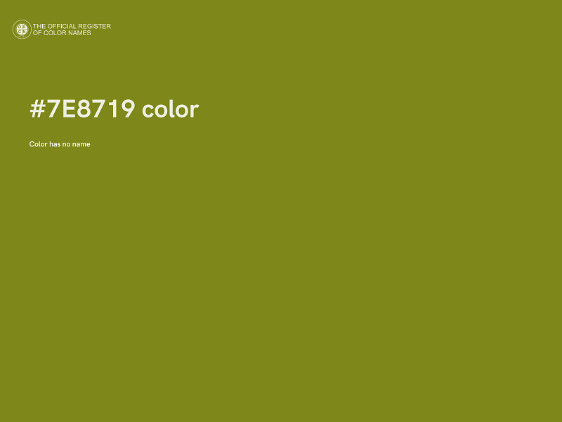 #7E8719 color image