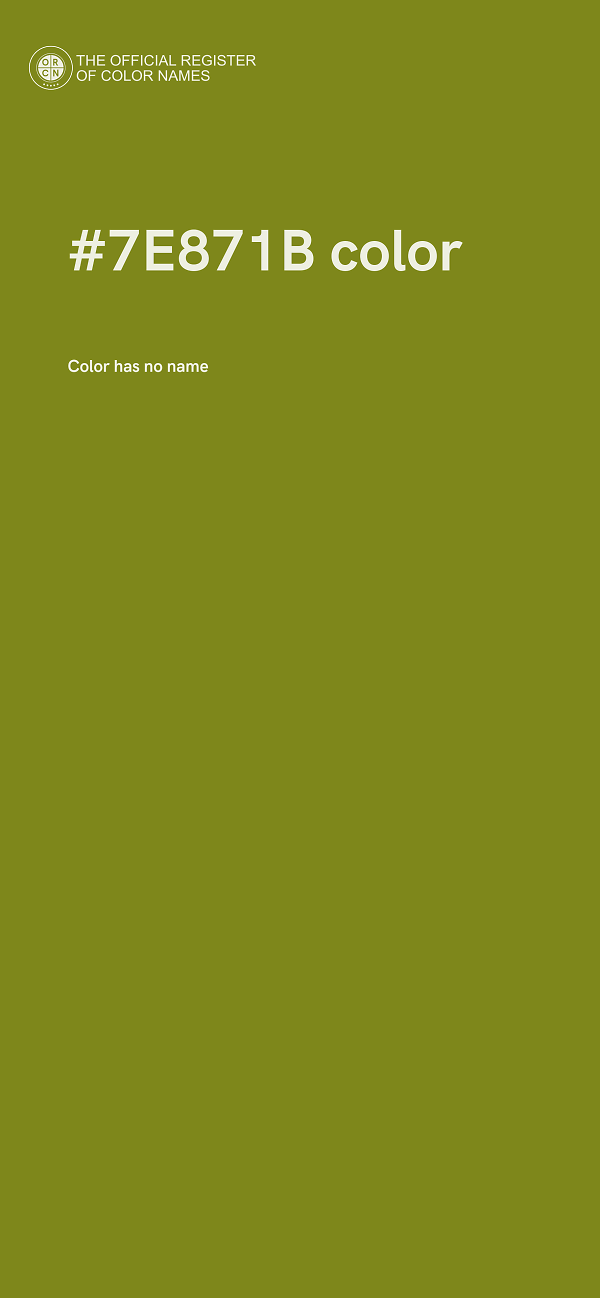 #7E871B color image