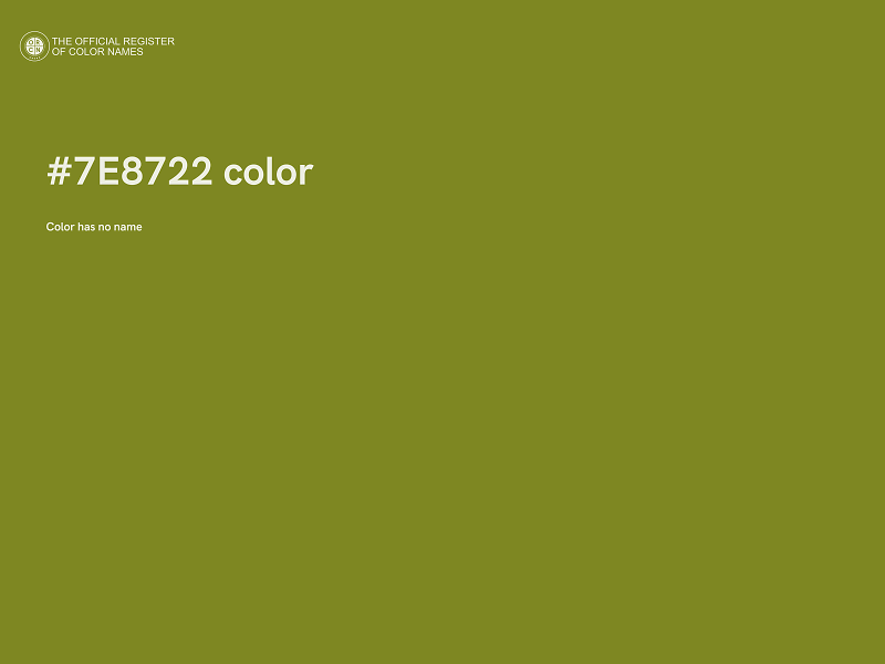 #7E8722 color image