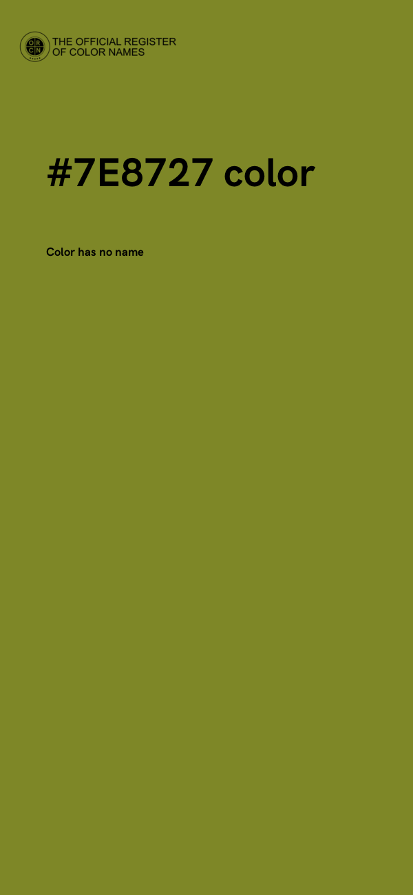 #7E8727 color image