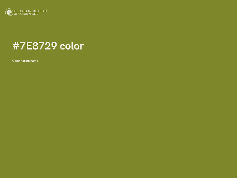 #7E8729 color image