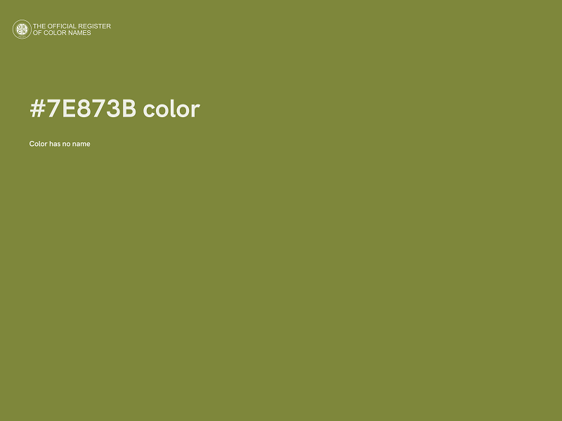 #7E873B color image