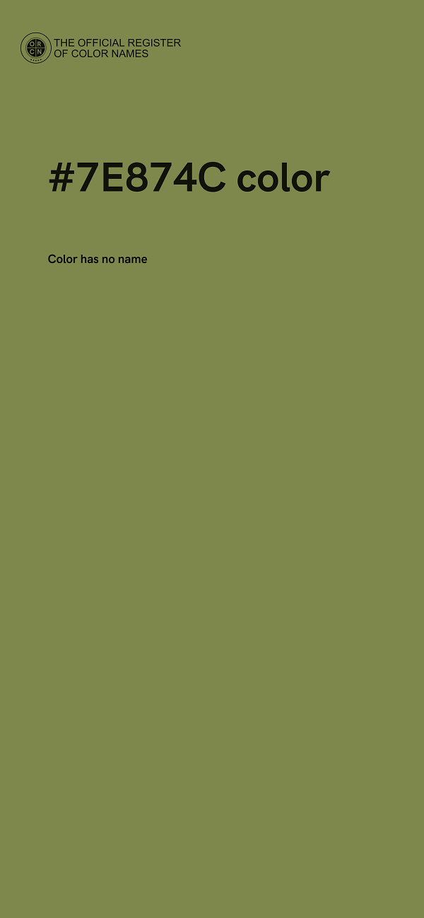 #7E874C color image