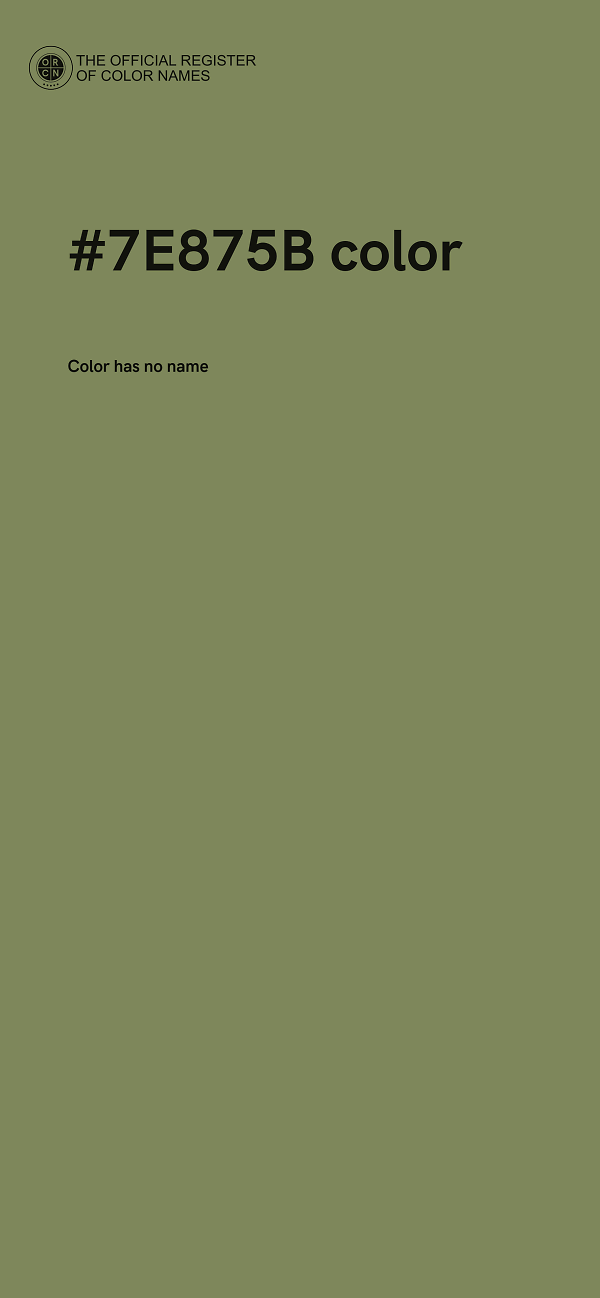 #7E875B color image
