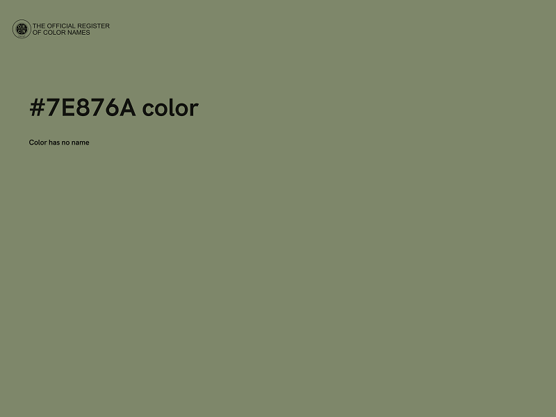 #7E876A color image