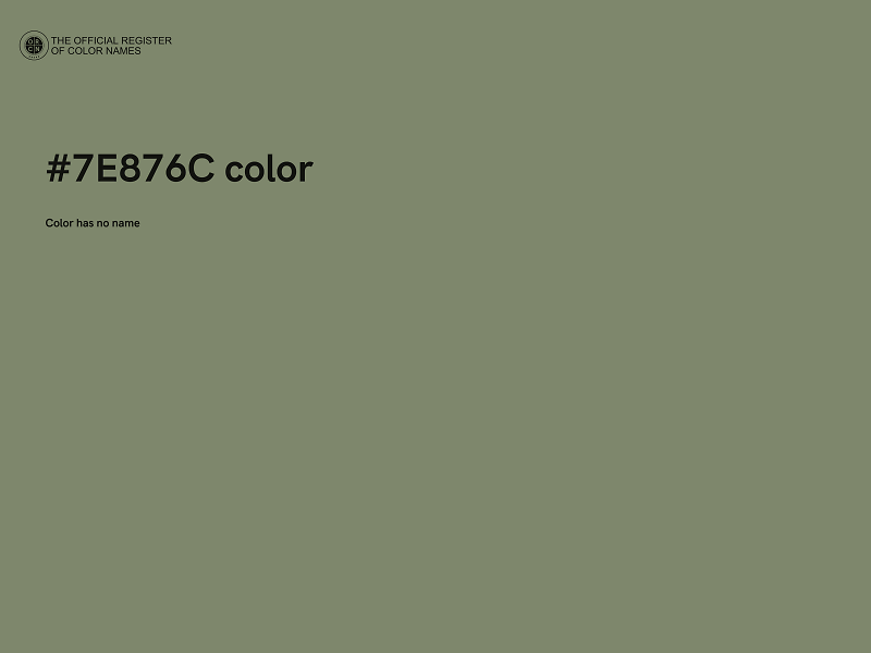 #7E876C color image