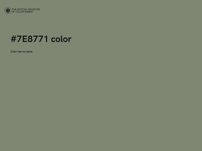 #7E8771 color image