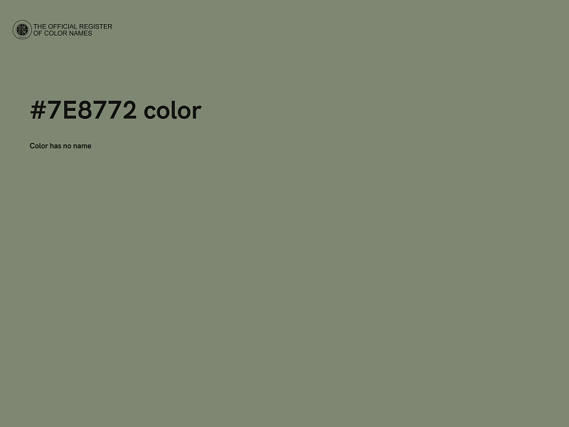 #7E8772 color image