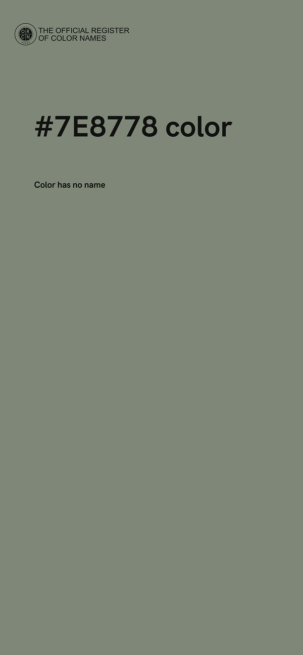 #7E8778 color image