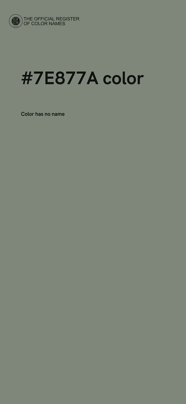 #7E877A color image