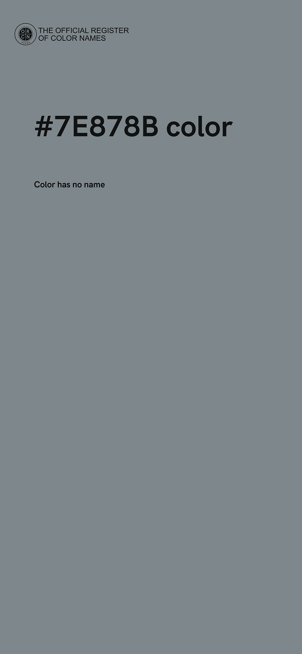 #7E878B color image