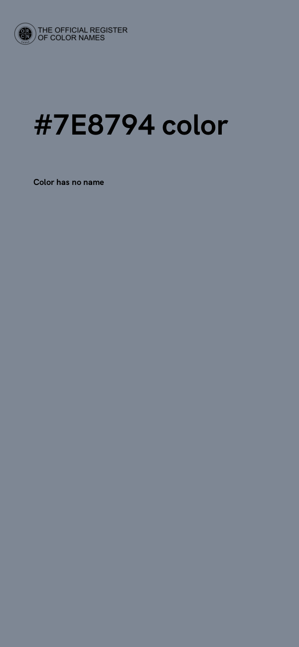 #7E8794 color image