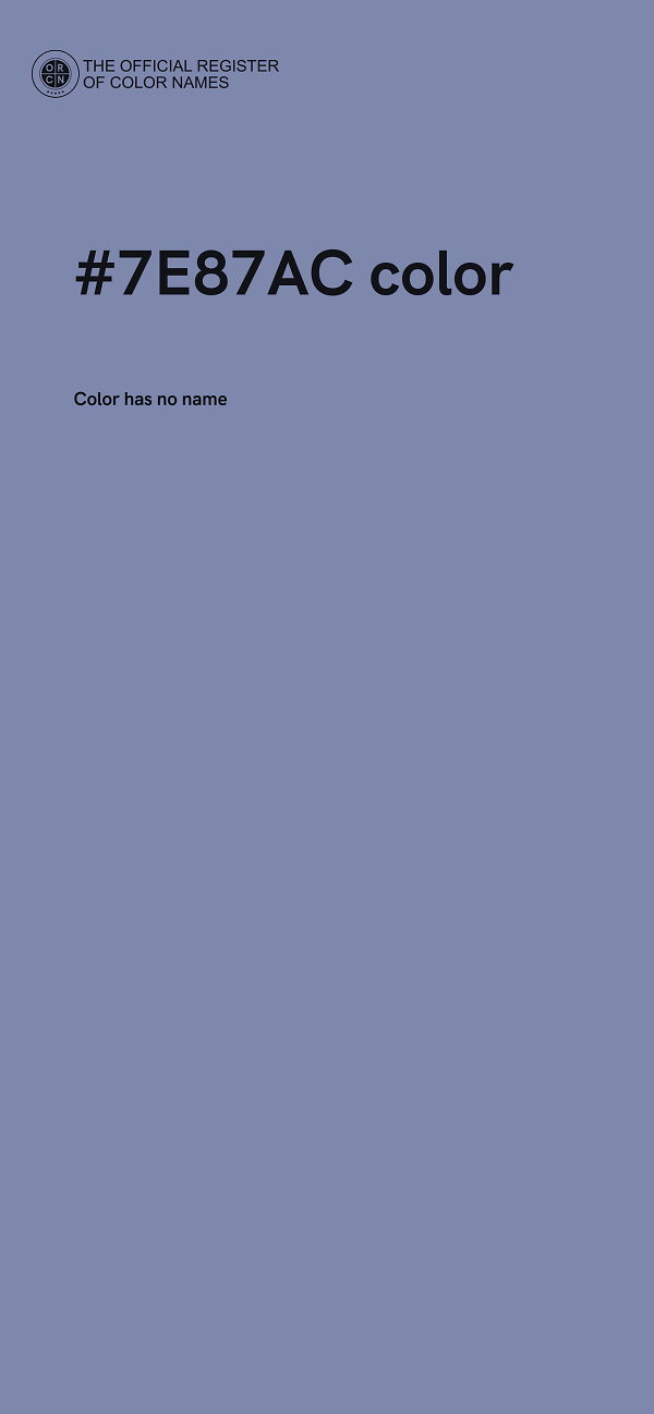 #7E87AC color image