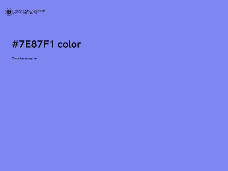 #7E87F1 color image