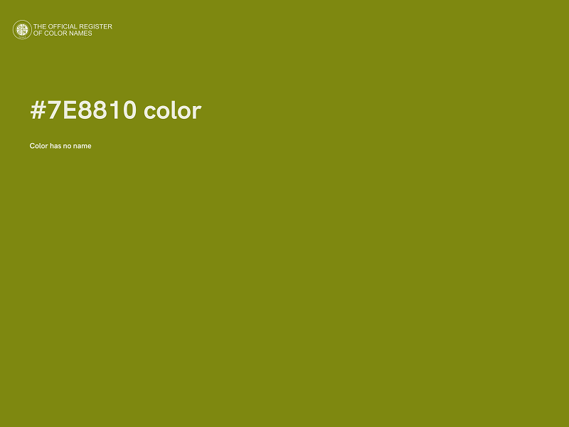 #7E8810 color image